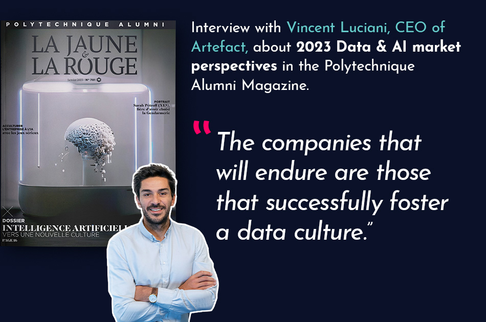 Interview with Vincent Luciani about 2023 Data & AI market perspectives in the Polytechnique Alumni Magazine