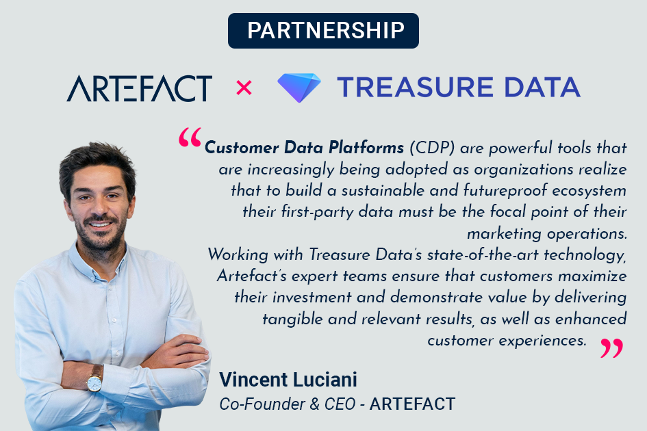 Artefact and Treasure Data Partner to Enable Brands to Deliver Personalized Customer Experiences