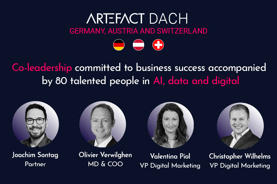Co-leadership committed to business success accompanied by 80 talented people in AI, data &amp; digital.