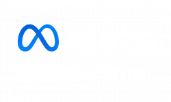 Logo Meta Business Partner blanc Amazon Advertising
