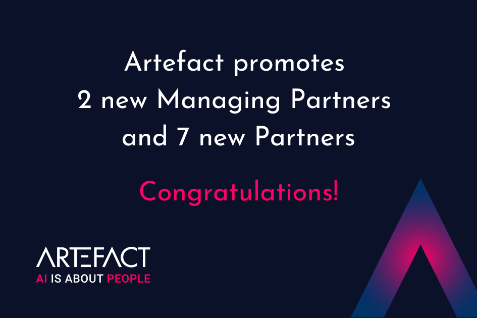 Artefact promotes 2 new Managing Partners and 7 new Partners