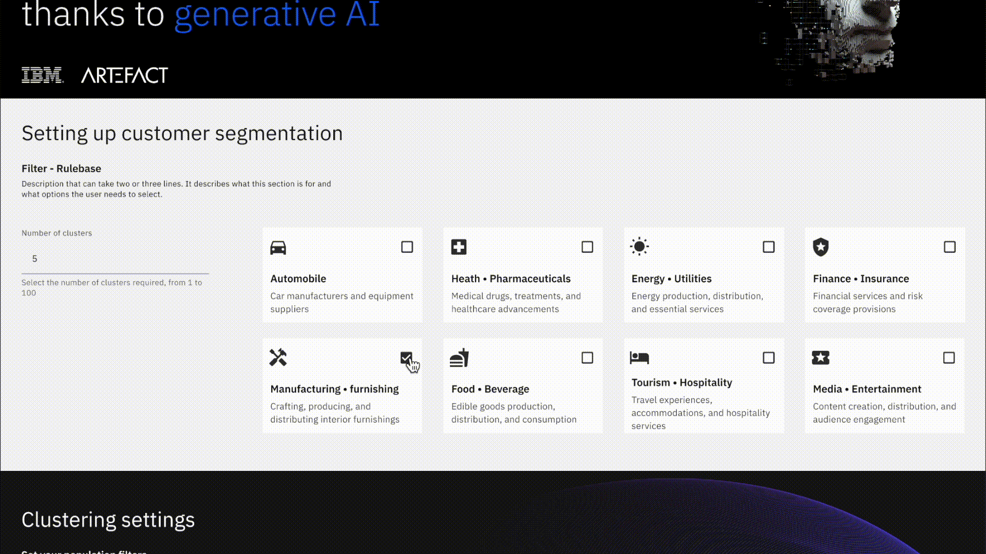 Generador de personajes GenAI - watsonX Artefact