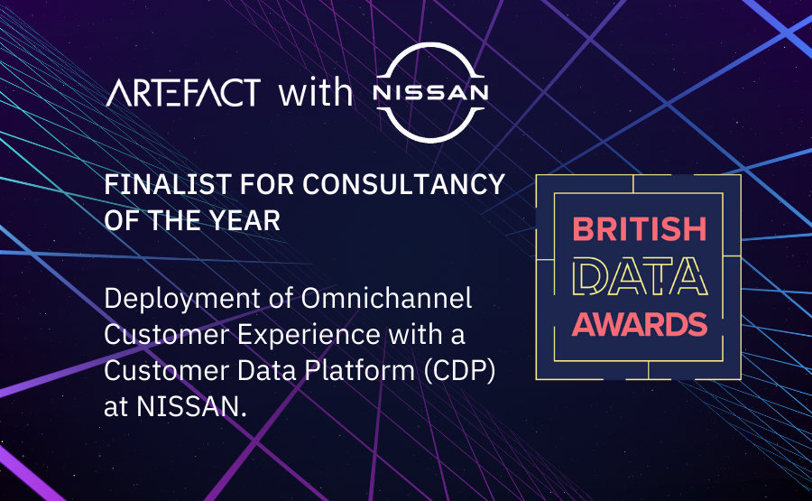 Artefact selected as finalists for Consultancy of the Year at the British Data Awards 2025