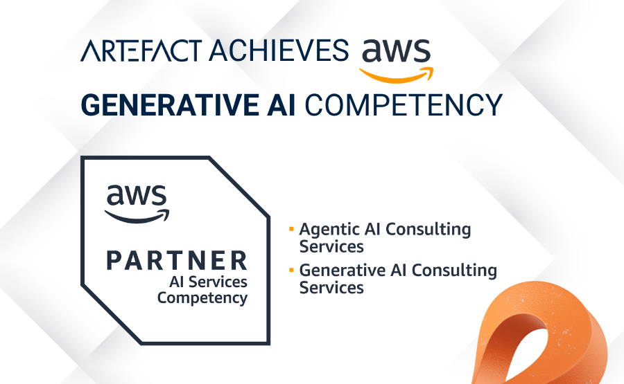 Artefact Achieves AWS Generative AI Competency – Turning AI ambition into measurable business impact Artefact Achieves AWS Generative AI Competency: Rigorously validated by AWS to build the next generation of enterprise AI