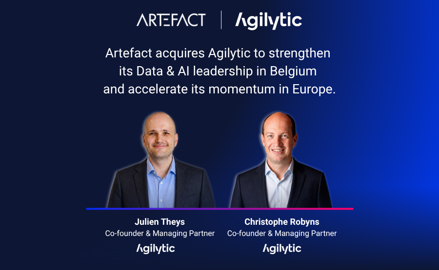 Artefact acquires Agilytic to strengthen its Data & AI leadership in Belgium and accelerate its momentum in Europe