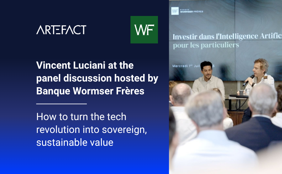 Intervenção de Vincent Luciani na mesa redonda organizada pelo Banco Wormser Frères Vincent Luciani at the panel discussion hosted by Banque Wormser Frères: How to turn the tech revolution into sovereign, sustainable value