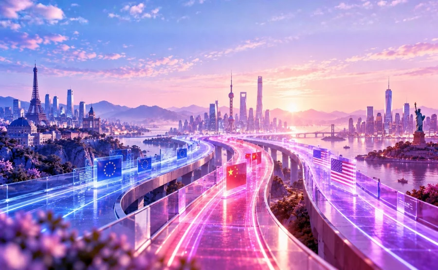 Europe, China, US_ Three Different AI Races on the Same Track – blog Europe, China, US: Three different AI races on the same track