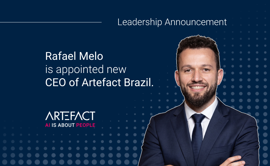 Rafael Melo, nuevo director general de LATAM – Banner de la página web Rafael Melo appointed CEO of Artefact Brazil