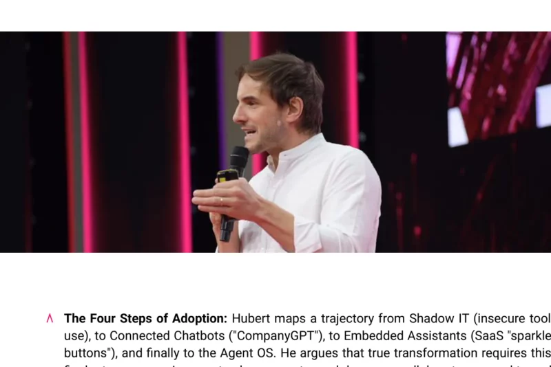Session "Retail at the pace of AI" on stage at Adopt AI Grand Palais 2025