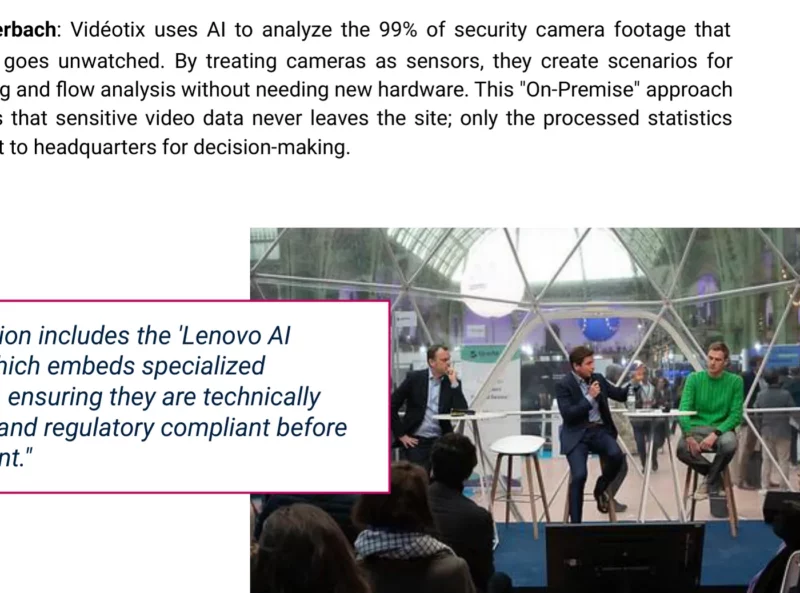 Session "Construire l'avenir du commerce de détail grâce à l'IA" on stage at Adopt AI Grand Palais 2025