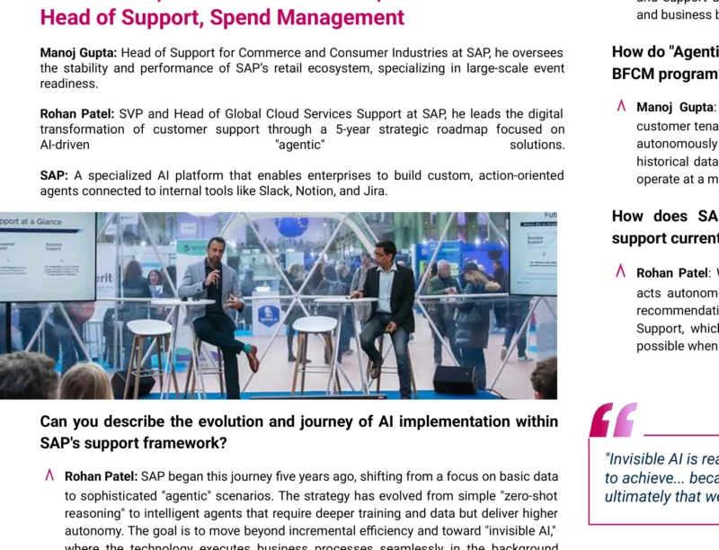 Session "Achieving peak performance with SAP's Black Friday and Cyber Monday readiness program" on stage at Adopt AI Grand Palais 2025